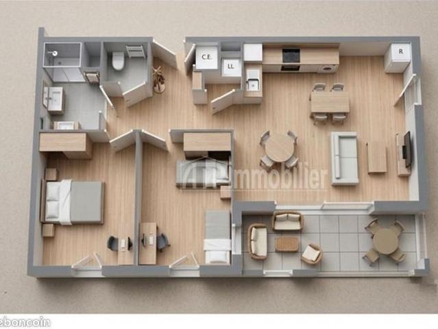 Appartement 3 pièces 68 m²