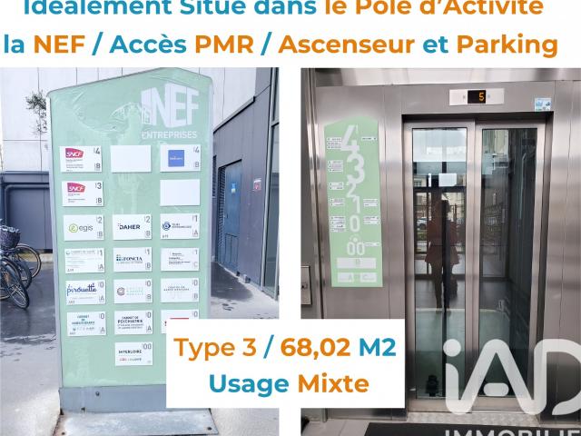 Appartement 3 pièces 68 m²
