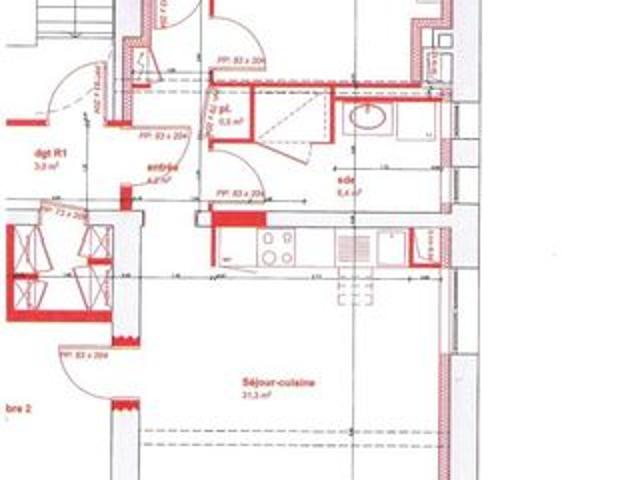 Appartement 3 pièces 68 m²