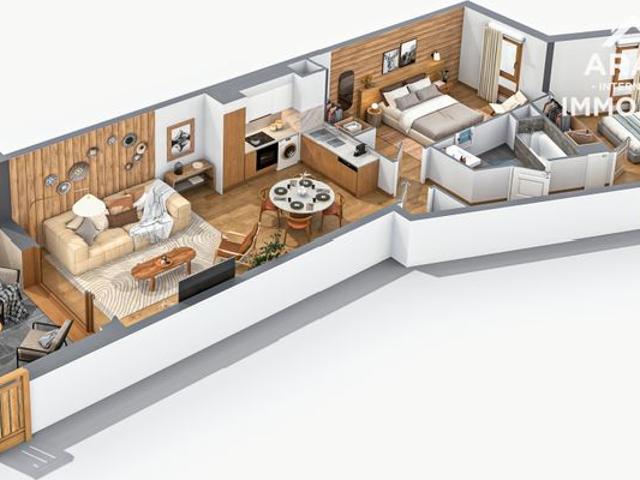 Appartement 3 pièces 68 m²