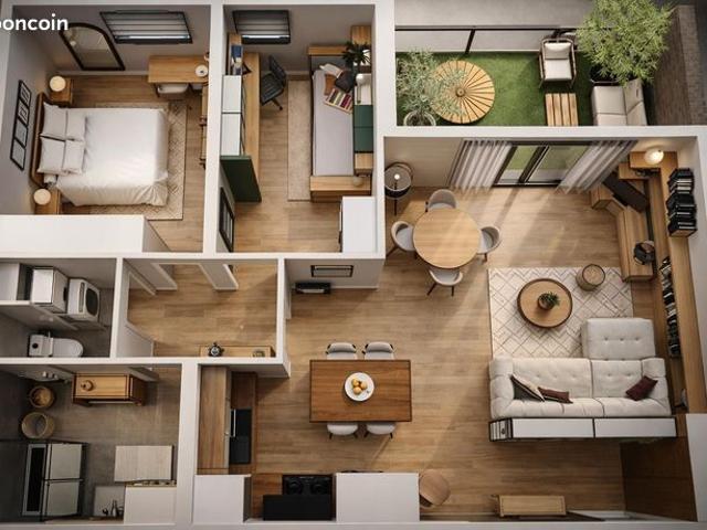 Appartement 3 pièces 68m2 | Terrasse 11,5m2 | Résidence neuve 2024