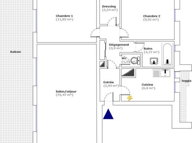 Appartement 3 pièces, 69 m² à louer à Bandol 83150