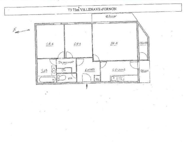 Appartement 3 pièces, 73 m² à louer à Villenave d'Ornon 33140