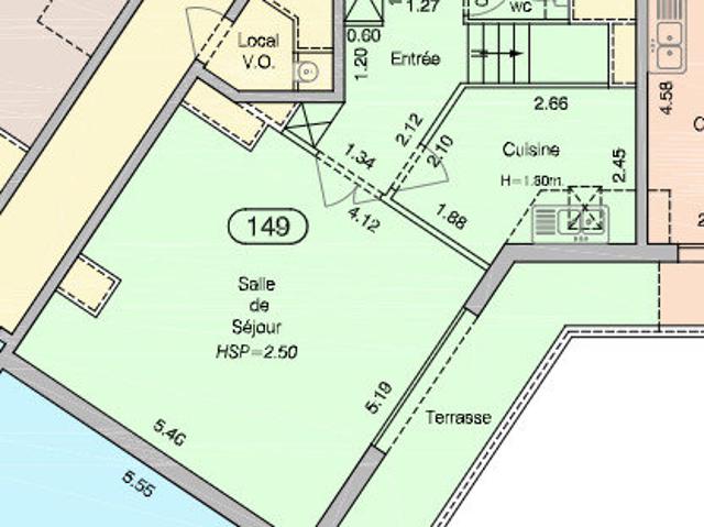 Appartement 3 pièces 73 m²