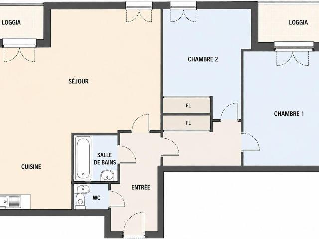 Appartement 3 pièces, 70 m² à louer à Savigny le Temple 77176