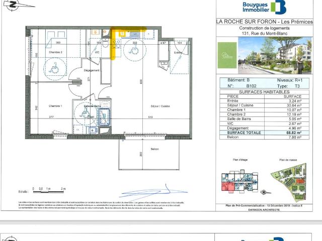 Appartement 3 pièces 70 m²
