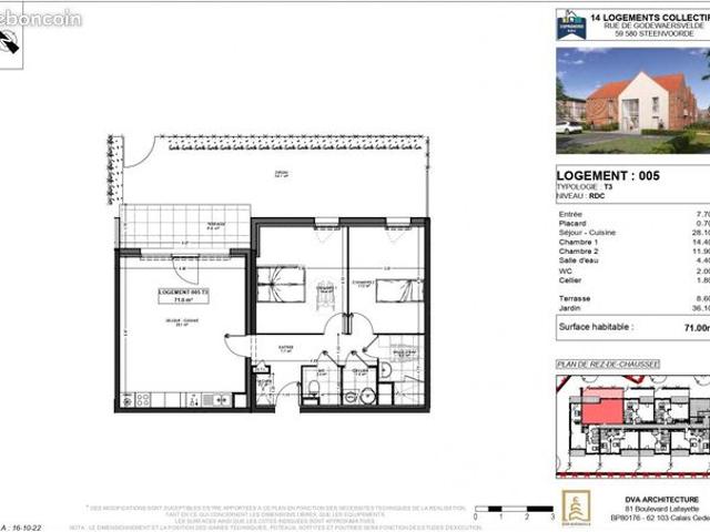 Appartement 3 pièces 71 m²