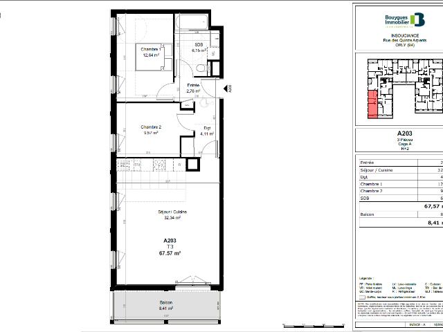 Appartement 3 pièces