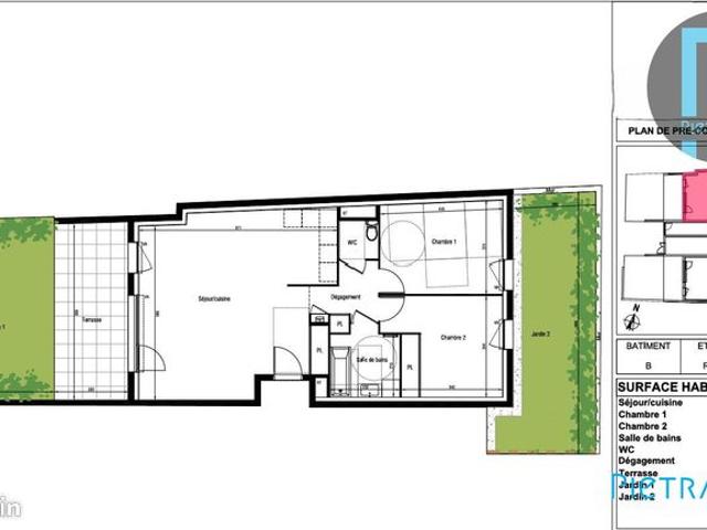 Appartement 3 pièces 74 m²