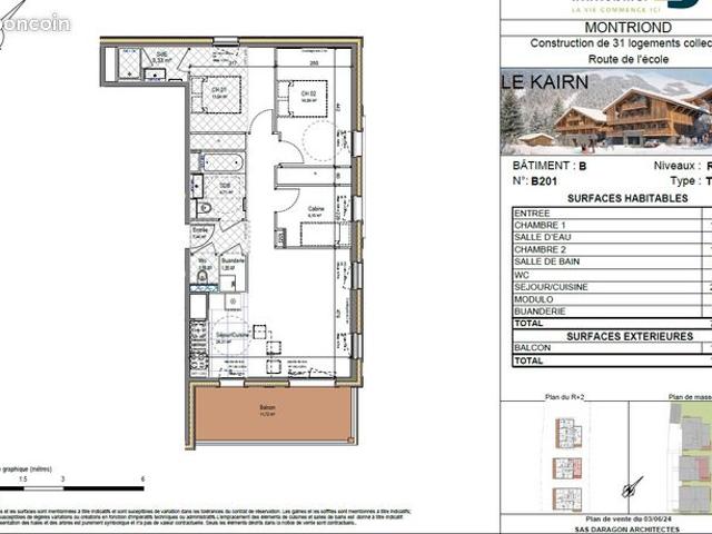 Appartement 3 pièces 74 m²