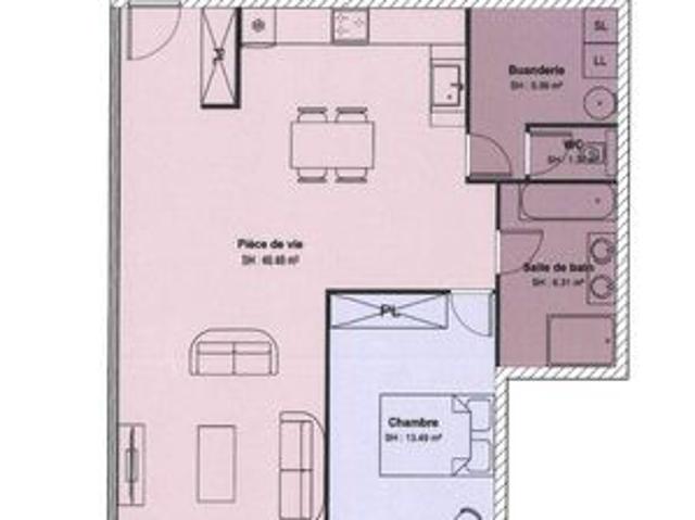 Appartement 3 pièces 74 m²