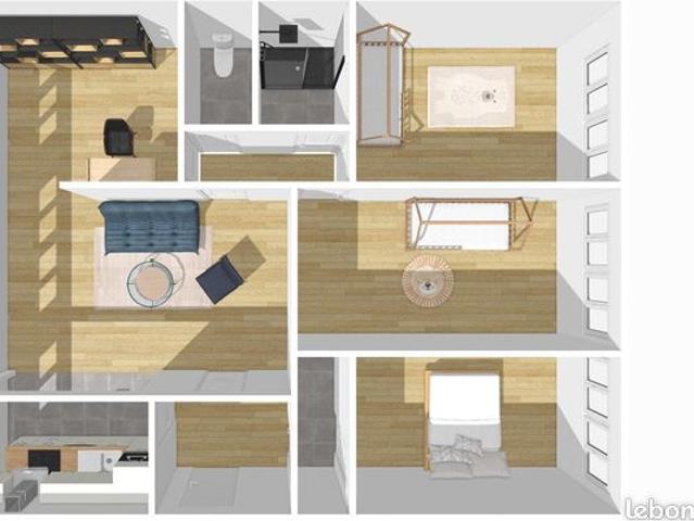 Appartement 3 pièces 76 m²