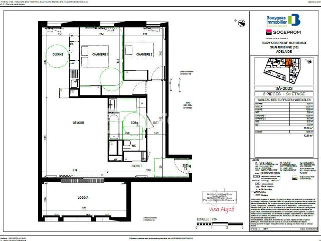 Appartement 3 pièces 76 m²