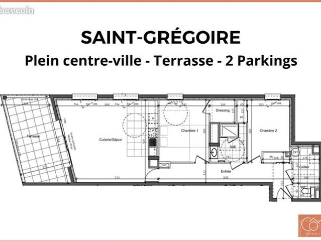 Appartement 3 pièces 76 m²