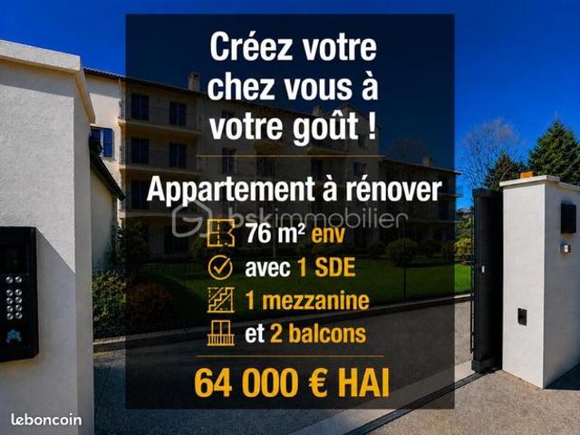 Appartement 3 pièces 76 m²