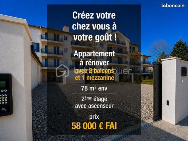 Appartement 3 pièces 78 m²