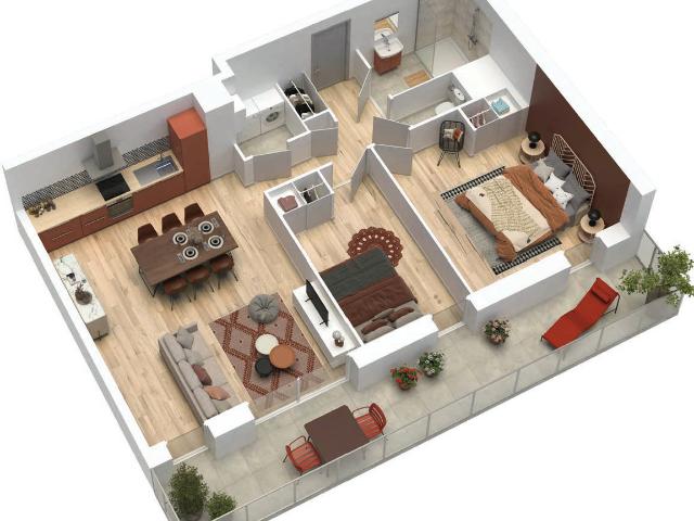 Appartement 3 Pieces 79 m2 le relecq kerhuon