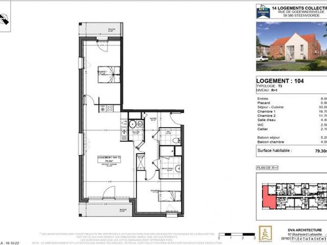 Appartement 3 pièces 79 m²