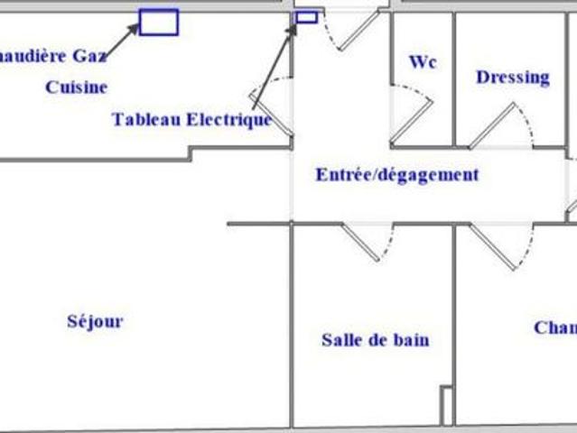 Appartement 3 pièces 79 m²