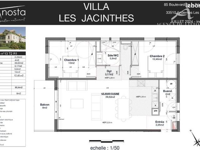 Appartement 3 pièces 80 m²