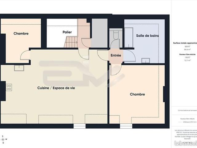 Appartement 3 pièces 81 m²