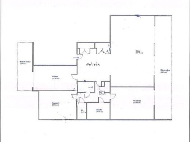 Appartement 3 pièces, 99 m² à louer à Caluire et Cuire 69300
