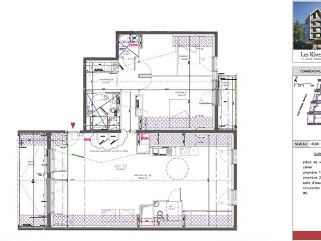 Appartement 3 pièces 103 m²