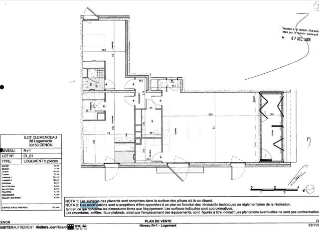 Appartement 3 pièces 115 m²