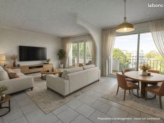 Appartement 3 pièces 2 chambres 70m2