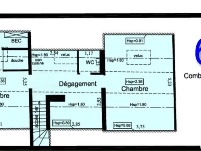 Appartement 3 pièces 34 m²