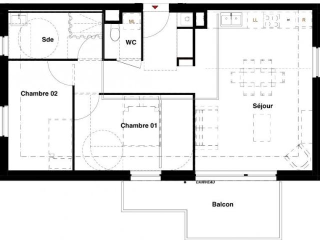 Appartement 3 pièces à Marange Silvange