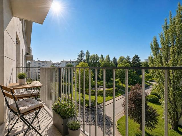 Appartement 3 pièces avec balcon et vue dégagée