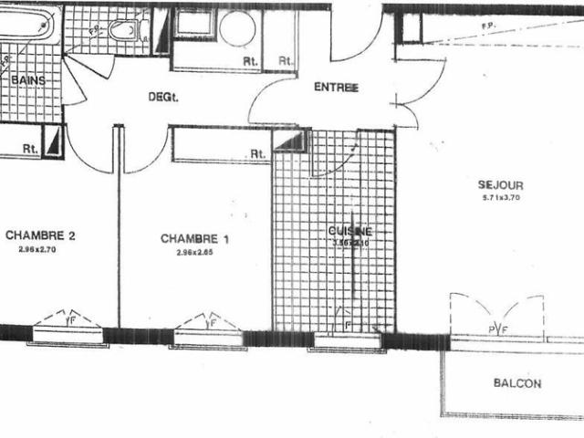 Appartement 3 pièces BALCON CAVE à Chatillon 92320