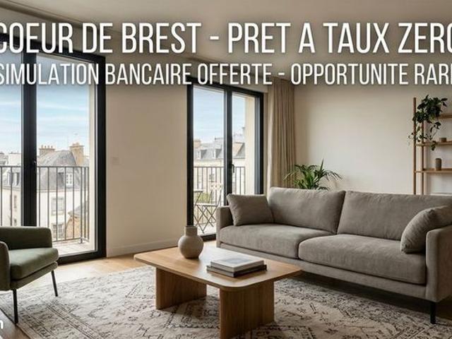 Appartement 3 pièces CENTRE VILLE BREST T2 200 000