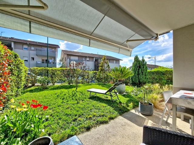 Appartement 3 pièces en rez de jardin avec garage double – Saint Julien en Genevois