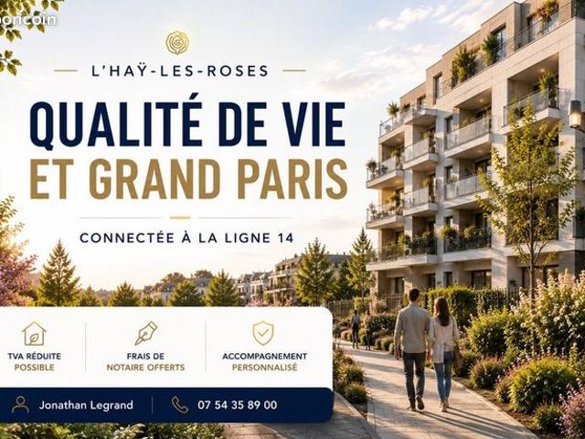Appartement 3 pièces LE NEUF CONNECTÉ À LA LIGNE 14