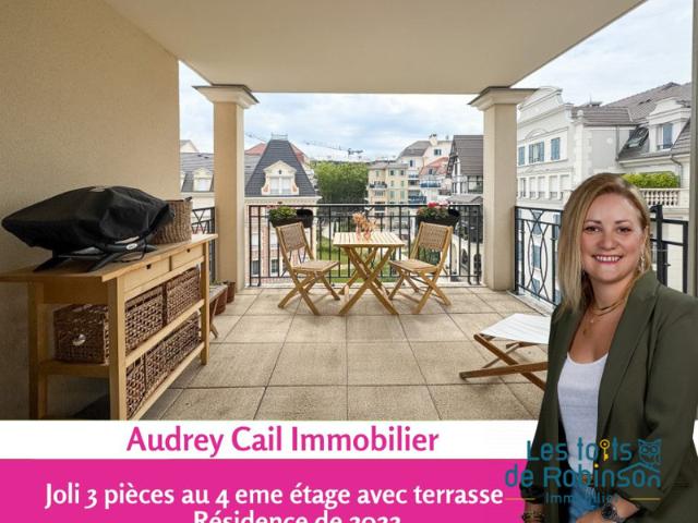 Appartement 3 pièces lumineux avec terrasse
