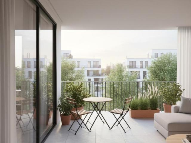 Appartement 3 pièces moderne avec deux extérieurs – Étage élevé et calme Expo Ouest Parking
