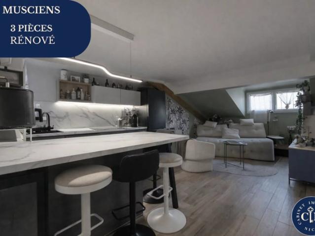 Appartement 3 pièces Rénové Dernier étage Rue Verdi