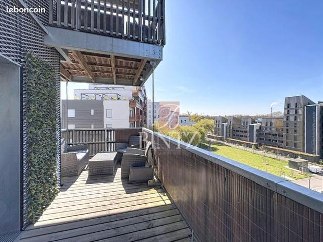 Secteur Rhéna / Deux Rives Appartement 3P 64.25 m² au calme avec belle terrasse