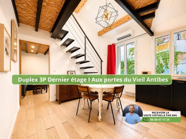 Appartement 3P en duplex à vendre à Antibes 06600