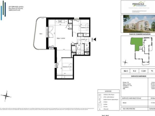 Appartement T3 57.46