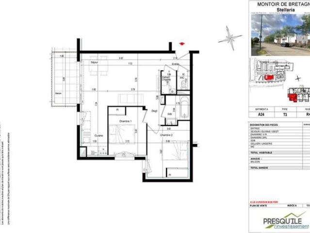 Appartement T3 57.8
