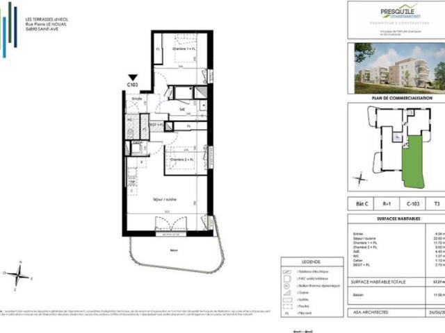 Appartement T3 57.27