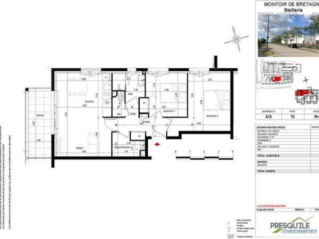 Appartement T3 58.8