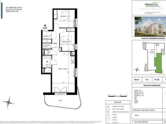 Appartement T3 59.45