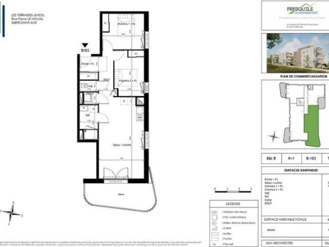 Appartement T3 59.46