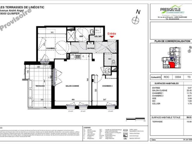 Appartement T3 59.53