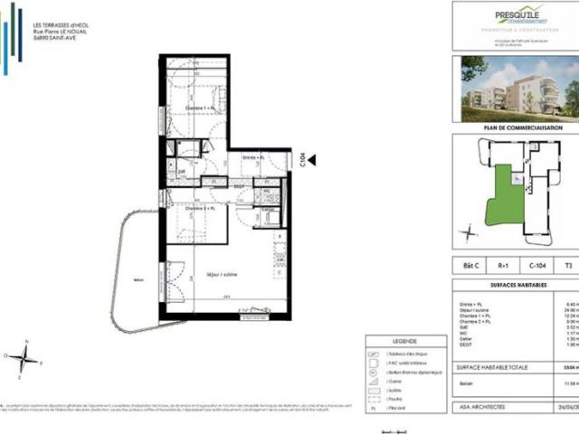 Appartement T3 59.64
