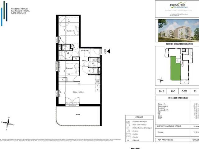 Appartement T3 59.86